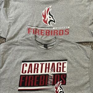 Carthage Firebirds Gray T-Shirt